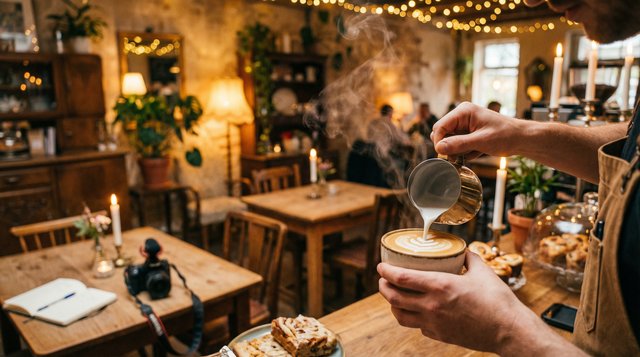 萝莉漫画咖啡拉花艺术生活视频分享