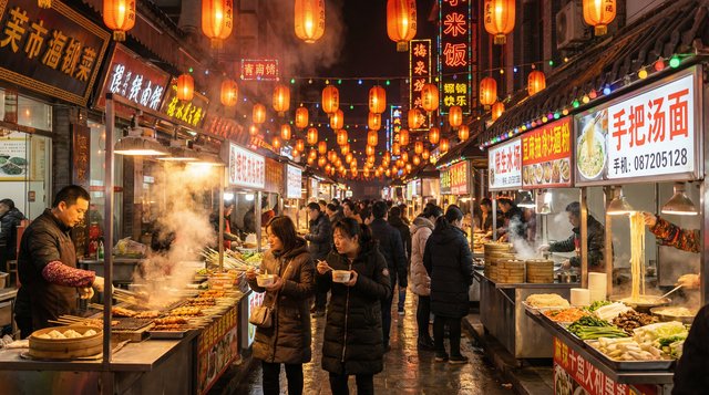 萝莉漫画夜市美食探店短视频